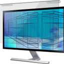 Blue Light Blocking Screen Protector Panel for 20, 21.5, 21.6, 22 Inch Diagonal Desktop Computer Monitor- UV Block Eye Protection - Hanging Type