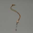 Gold Plated Retractable Badge Reel Lanyard with Initial Letter ID Holder for Women Fashionable Golden Chain Necklace Teacher Lanyard (a)