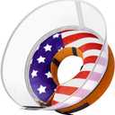 TDTOK Inflatable Dog Cone with Detachable Anti-Licking Shield, 4th of July Flag Soft Dog Cone Alternative After Surgery, Adjustable Inflatable Elizabethan Collar (M (Neck: 9-12''))