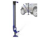 60" High Lift Farm Jack, 3 Ton Heavy Duty Utility High Lift Off-Road Jack, Ratcheting Bumper Lift Jack for Trucks, Tractors, SUVs, Jeeps, All-Terrain Vehicle Rescue & Farm Equipment Lifting, Blue