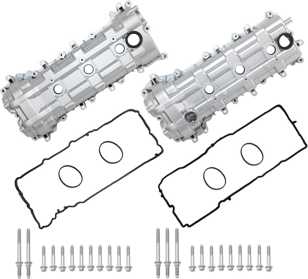 3.6L 3.2L Aluminum Valve Covers Compatible with 2011-2022 Chrysler 300 2013-2018 Ram 1500 Replace# 05184069AN 05184068AN