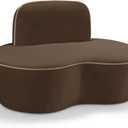 Meridian Furniture Swerve Brown Velvet Upholstered Chair