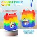 4 x YouKnow Silicone Case for Bitzee Disney Interactive Toy Digital Pet and Case, Protective Skin Sleeve for Bitzee Virtual Electronic Pets Accessories (Case Only) (Colorful)