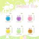 2 x 12 Pcs Easter Ornaments Plush Bunny Easter Tree Ornaments Bunny Hanging Decorations Rabbit Butt Ears Rabbit Decor