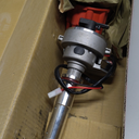 Ignition Distributor w/Red Cap & Rotor Replacement for Chevy SBC BBC 283 305 327 350 454 V8 R2R Two-Wire Installation
