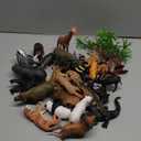 31 Pcs Safari Animals Figures Including 24 Realistic Jungle Playset Toys Zoo Animals for Toddlers 3+ Years Old Ideal Gift for Boys and Girls