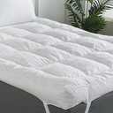 WhatsBedding 5 Inch Memory Foam Mattress Topper Twin Size, Breathable Fluffy Shredded Memory Foam Filled Pillow Top, 4 Anchor Elastic Bands, 75x39x5 Inch