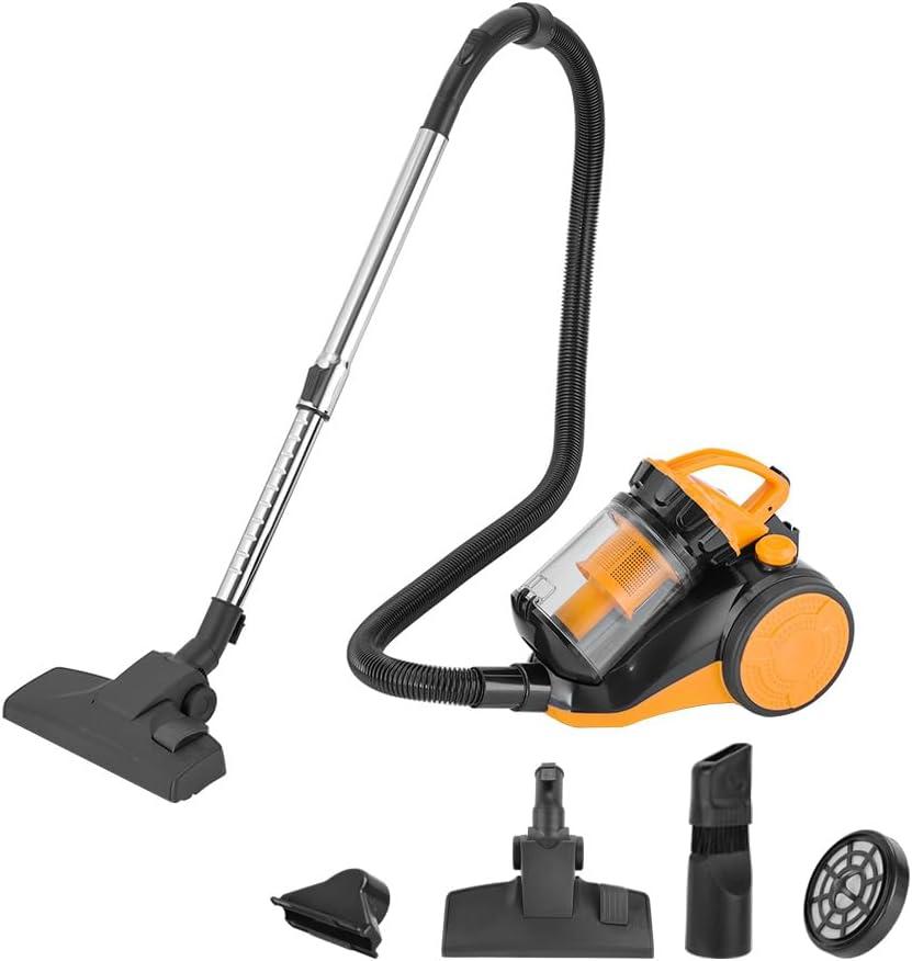 Hoteche 800W Canister Vacuum 2.5L Powerful & Quiet Cleaner for Hard Floors, Carpets & Pet Hair