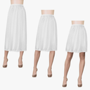 3 Pieces Half Slips For Women 3 Kinds Of Length 19, 27, 35 Inch Slip Under Dress Satin Lace Long Skirt,Size 50 Xl