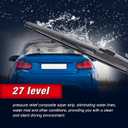 IceXsonw 3 Wipers Windshield Wiper Blades Replacment for Volkswagen VW Tiguan 2017 2016 2015 2014 2013 2012 2011-2007-OEM Automative Windshield Wiper Blades 24"/21"/13" (Top Lock)