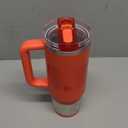 STANLEY Quencher ProTour Flip Straw Tumbler with Leakproof Lid | Built-In Straw & Handle | Cupholder Compatible for Travel | Insulated Stainless Steel Cup | BPA-Free (30 Ounces, Hot Coral Fade)