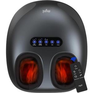 Mynt Shiatsu Foot Massager with Heat, FSA Eligible HSA Approved, Electric Foot Massage Machine for Plantar Fasciitis Neuropathy, Deep Kneading with Control, Gifts for Mom Dad Fits Up to 14