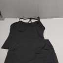 OMKAGI 2 Piece Workout Sets for Women Padded Sports Bra Tank Booty Gym Shorts with Pockets Size XL