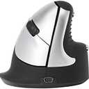 R-Go Tools Wireless Vertical Ergonomic Mouse, Medium, Right Hand, Black