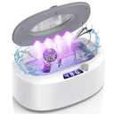 Ultrasonic Jewelry Ring Cleaner, 1000ml(34oz), 60Khz, 60W,5 Time Settings with 4 LED Lights, Convenient Jewelry Cleaner for Jewelry, Eyeglasses, Keys, Combs, Coins, Razor Heads