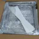 PanPanPal Pull Out Spice Rack Organizer for Inside Cabinet, 2 Tier Metal Spice Organization for Cabinet, Vertical Slide Out Seasoning Organizer, 9.65"W x 10.7"D x 10.24" H (Not for Cabinet with Lip) (Silver)