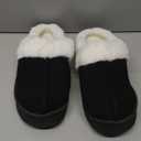 VIVASUN Platform Slippers for Women Memory Foam House Slippers Thick Sole Slip-Resistant Fuzzy House Shoes Winter Indoor and Outdoor, 44-45