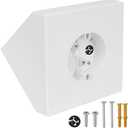 Ceiling Fan Mounting Bracket Kit,Ceiling Fan Angle Mount Box Fits FB900-1 Cathedral Ceiling Angles of 80° or Up, White (1)
