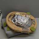 Blissful Diary Baby Play Gym & Activity Mat, Oversize Leaf Shaped Baby Play Mat w 6 Detachable Toys, Tummy Time Mat Promote Motor Skills & Sensory Development Mat, Newborn Infant Baby Essentials Gift