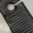 24'' Longer Faucet Mat for Kitchen Sink Splash Guard[7 Slope Fast Self-draining][Snap Lock Fit]Kitchen Sink Faucet Mat Splash Guard Kitchen Sink Area Water Splash Guard Behind Faucet Draining Mat (24" x 5.5", Black)