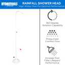 SWIMLINE HYDROTOOLS Tube Style 7 Foot Poolside Shower, Adjustable Head & Foot Tap Spigot With Valve Controls, Standard Garden Hose, Environmentally Friendly, Outdoor Backyard Poolside Beach Spa
