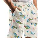 Vogseek Pajama Shorts for Men, Men's Pajama Bottoms, Sleep wear Pjs Pants (XXL)