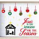 34PCS Christmas Garage Door Decorations Magnets - Nativity Xmas Holiday Refrigerator Fridge Kitchen Decor