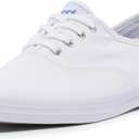 Keds Womens Keds Champion Canvas Lace UpSneaker (7.5, White)