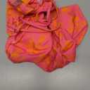 SHENHE Women's Floral Bikini Set 2 Piece Criss Cross Tie Back Low Rise Boho Swimsuits (Coral Pink) Small