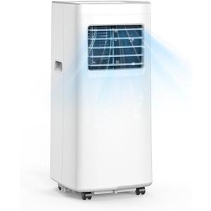 Portable Air Conditioners, 3-in-1 8500 BTU Cooling Unit with Fan & Dehumidifier for Room, Quiet Operation, Cools up to 450 sq.ft, Complete Window Installation Kit for Home Office