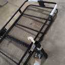 VEVOR 70" x 30" x 6", Hitch Cargo Carrier, 500 lbs Capacity with Nighttime Reflective Reminder, Folding Hitch Mount Cargo Carrier Basket with Hitch Lock for 2" Receiver, Fit for SUVs (no Bag)