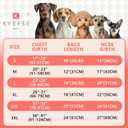 KYEESE Waterproof Dog Coat, Warm Windproof Jacket,Turtleneck Winter Dog Coats for Small Dogs with Leash Hole, Reflective Pet Clothes & Outdoor Apparel,Thick Fleece-Lined Winter Jacket,Navy Blue, Large