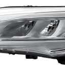 Replacement Driver Left Side Full LED Headlight Head Lamp Light Chrome Molding for 2023-2026 Ram Promaster 1500 2500 3500