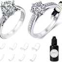 Invisible Ring Size Adjuster for Loose Rings Ring Adjuster Fit Any Ring Resizing Gel with UV Light Ring Snuggie Filler