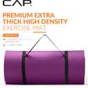 CAP High Density Exercise Mat with strap, 74"x24"x1" - Wine