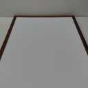 Real Wooden Framed Magnetic Dry Erase Whiteboard, 24" X 36", Vertical/Horizontal Wall Mount, Includes Black Marker, Eraser and 4 Magnets, by Better Office Products (Rustic Brown)