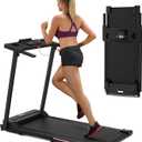 3.0 HP Foldable Portable Folding Small Treadmills for Home Office with 300 LBS Capacity, Walking Running Exercise Electric Compact Treadmill with LED Display