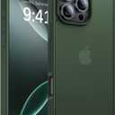 for iPhone 16 Pro Case, [Military-Grade Drop Protection][Anti-Yellowing] Shockproof Protective Translucent Matte Cover for iPhone 16 Pro Phone Case,Alpine Green