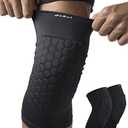 HiRui Knee Pads for Kids Youth Adult, Basketball Baseball Knee Brace Knee Support, Collision Avoidance Kneepad Compression Knee Sleeve for Volleyball Football Cycling Running-1Pair (Black, L)