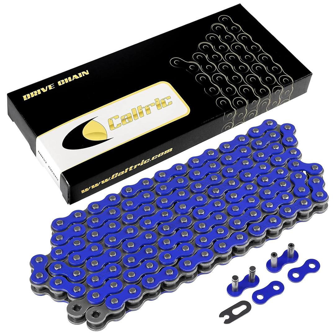 Caltric Blue Drive Chain Compatible with Yamaha Ttr230 2005-2017 / Ttr250 1999-2006