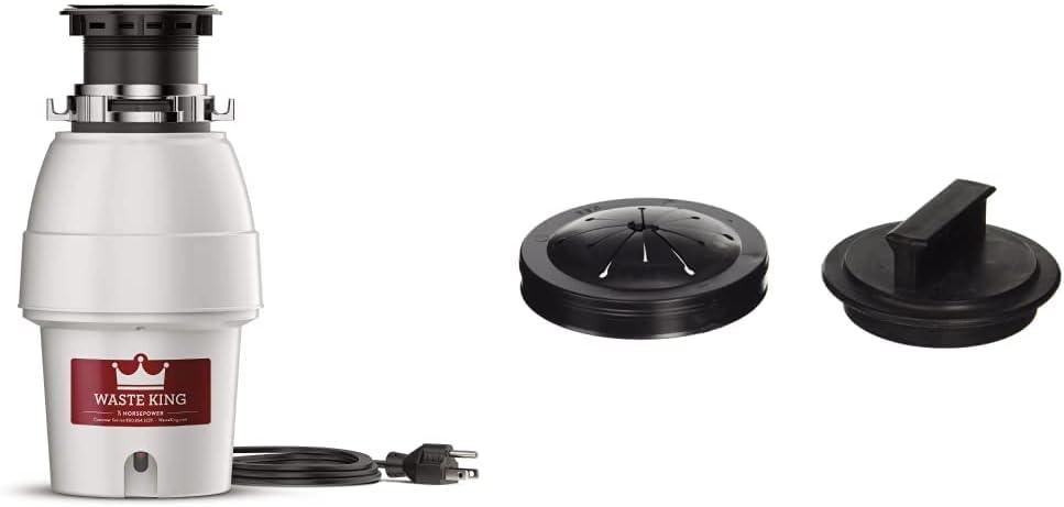 Waste King Legend Series Continuous Feed Garbage Disposal for Kitchen Sink with Power Cord, L-2600