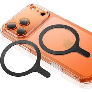 ESR for MagSafe Sticker, MagSafe Ring, 2 Pack Metal Ring for Phone case, Universal Wireless Charger Conversion Kit for iPhone 17/16/16e/15/14/13/12/11, Samsung Galaxy, Google Pixel 10, Black