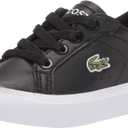 Lacoste Unisex-Child Juniors' Powercourt Sneaker, Light Blue, 5