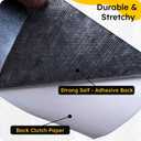 Black Leather Repair Tape Patch, Self Adhesive Vinyl Faux Material Roll 27 x 118 Inch, Cuttable Upholstery for Couch Sofa Car Seats Chairs Furniture