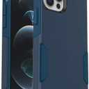 OtterBox iPhone 12 & iPhone 12 Pro Commuter Series Case - Bespoke Way (Blazer Blue/Stormy SEAS Blue), Slim & Tough, Pocket-Friendly, with Port Protection