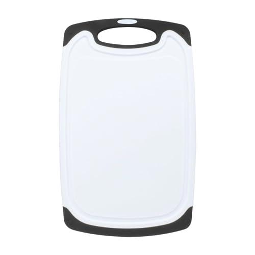 5.9X9.8 inch High-Density Plastic Mini Cutting Board with Built-In Handle - Easy to Clean, Non-Slip Chopping Board for Kitchen - BPA-Free Small Cutting Board and Dishwasher Safe Design