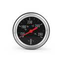 Dyno Racing 2" 52mm 12V Pointer Mechanical Water Temperature Temp Gauge (50-140,130-280),Yellow Light Car Meter with Sensor NPT 1/2, NPT 3/8, NPT 1/4, 1.8m Wire Length