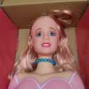 36PCS Doll Head Hair Styling Makeup Toy Set Kids Pretend Play Styling Set with Hairdryer Curling Iron Crown Accessories Beauty Stylist Kit Gifts for 3 4 5 6+ Years Old