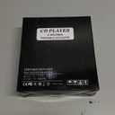 CD Player Portable with Speakers - Rechargeable Personal CD Player for Car and Home, Small Fabric Music Player with Backlit Display, Anti-Skip, AUX/USB Port - Ideal for Audiobooks & Gifts (Black)