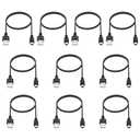 Smays Mini USB Cable 3ft 10-Pack Bulk, Mini-B Charger Cord Black